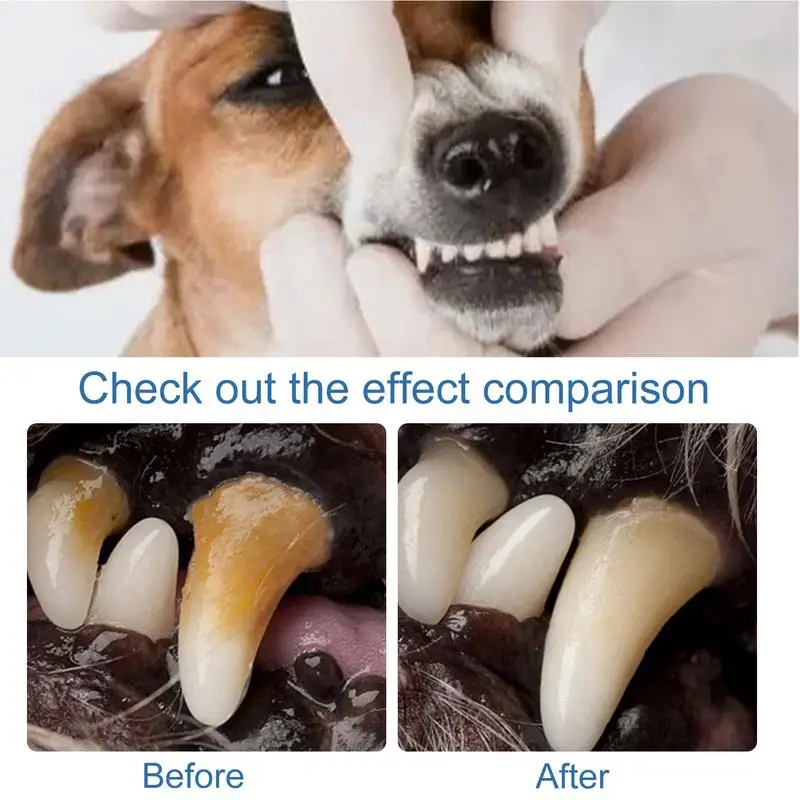 Pet Tartar Remover Natural Plaques Remover For Dogs Cats Freshen Breath Foam For Dogs Cats Support Healthy Gums Pet Care Product