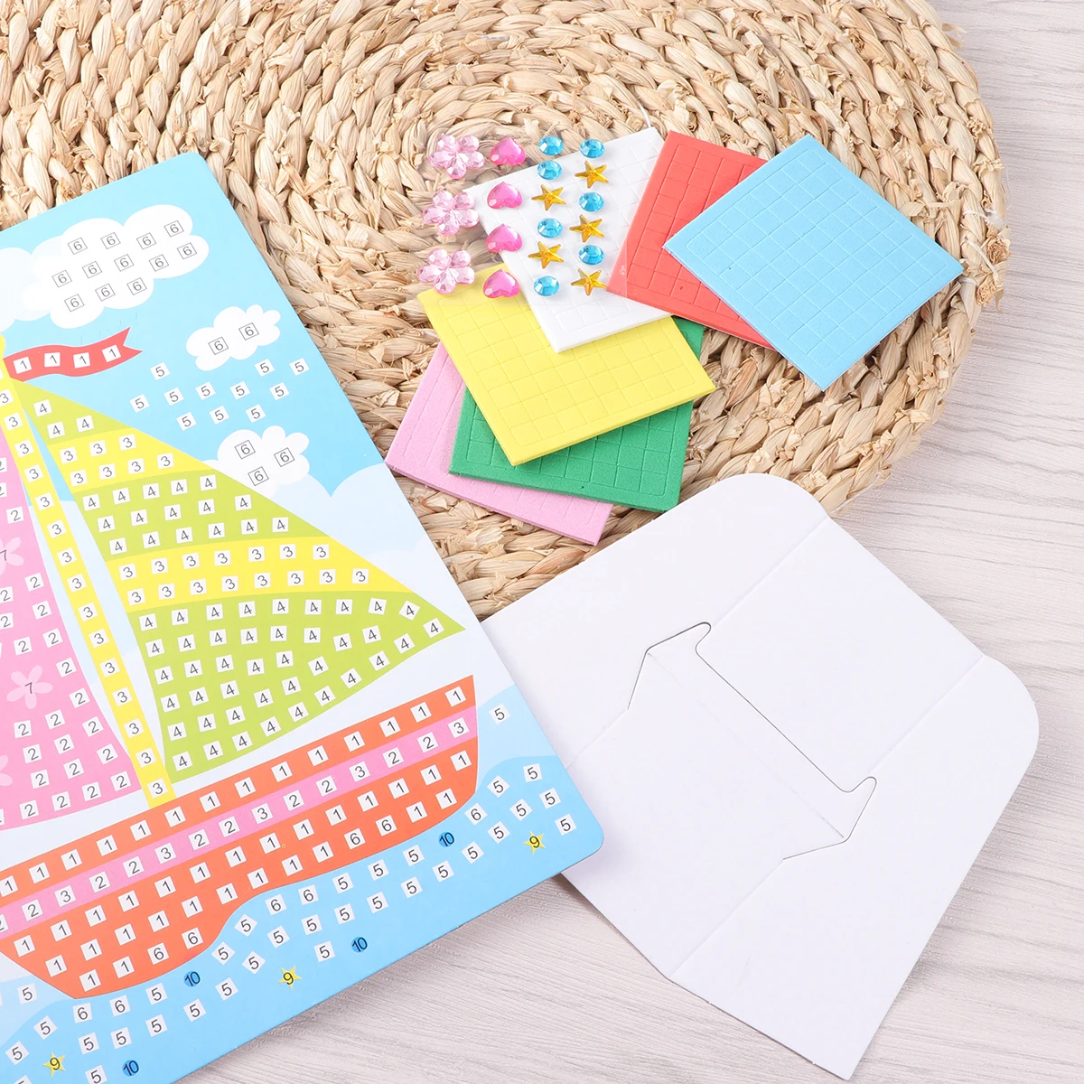 

3D Sticker Art Eva Craft Supplies Kids Diy Stickers Creative Learning Sailing Boat Educational Gift For Children Pcssticker For