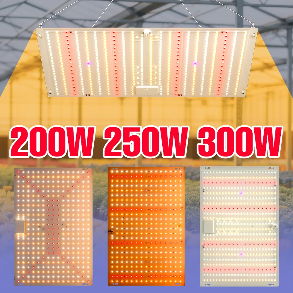 

300W LED Full Spectrum Grow Light Quantum Board Plant Cultivation Lamp Indoor Flower Succulent Vegs Hydroponics Fill Lighting