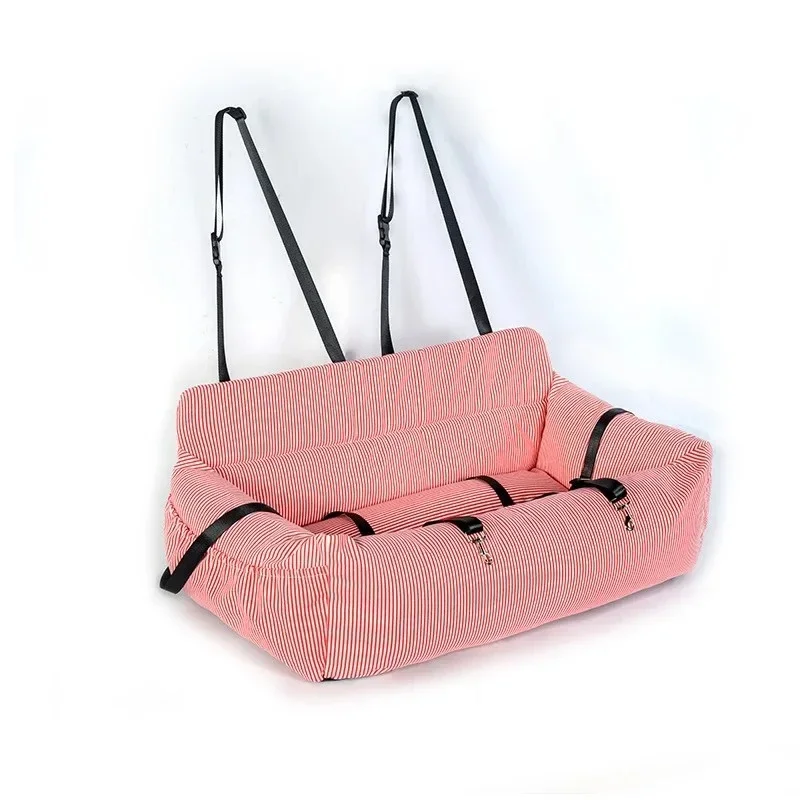 

Car Seat Bed Dog Travel Booster Pet Strap Removable Cover Elevated Dog Booster Car Seat Medium Dog
