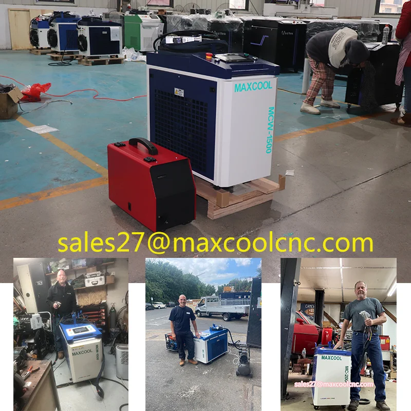 2024 MAXCOOL Laser Welder 3000W dual wire wider bead stronger cladding surfacing welds fast weld laser machine 8 mm steel