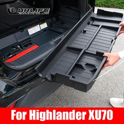 For Toyota Highlander CROWN Kluger 2021 2022 2023 XU70 Rear Trunk Storage Box Dustproof Interior Accessories