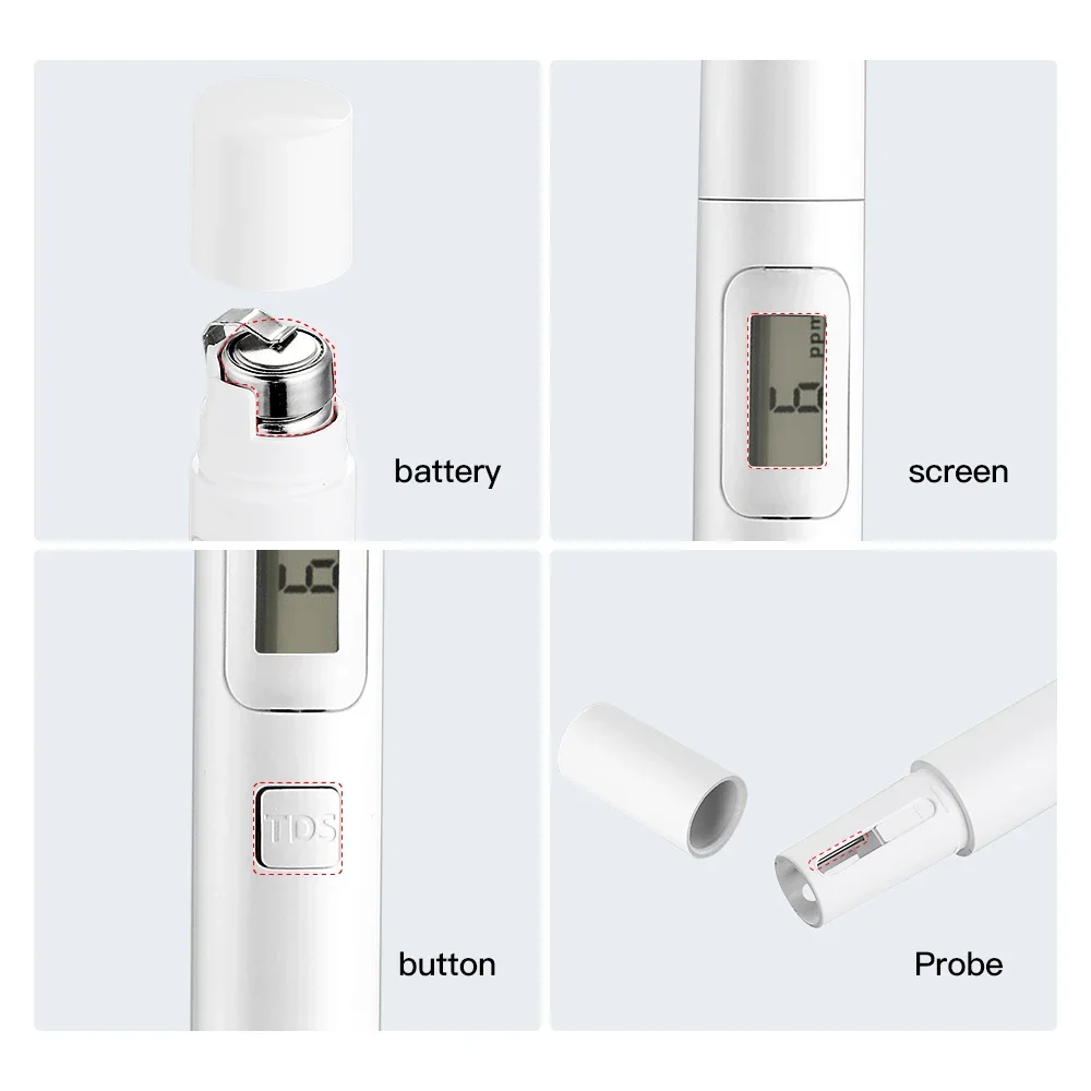TDS Digital Water Tester Water Test Pen Water Quality Analysis Meter Water Purity Check 0-9999 ppm Measurement Hardness Tester view 6
