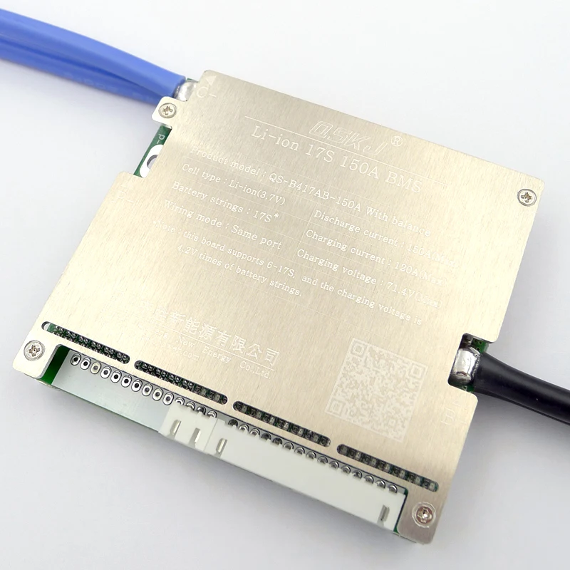 Imagem -06 - Placa de Proteção da Bateria do Lítio Bms Lifepo4 Li-íon 24v 36v 48v 60v 7s 8s 10s 12s 13s 14s 16s 6s17s 50a 80a 120a