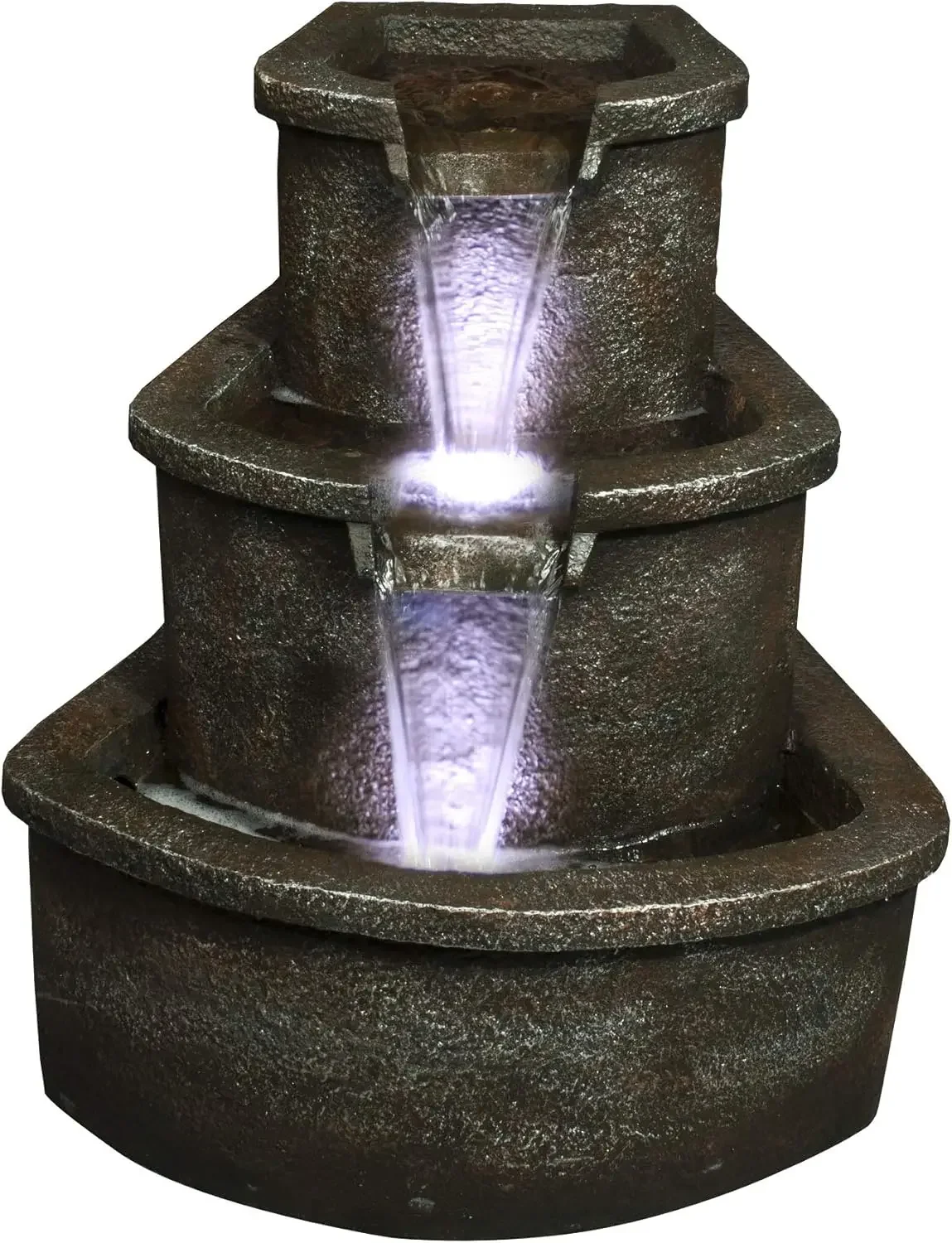 Cascading Floor Fountain w/LED Lights: 25