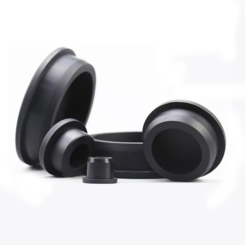 5/10Pcs Black/White T-Shaped Perforated Silicone Pad Plug 6.8mm-23mm High Temperature Resistant Waterproof Sealing Rubber Plug