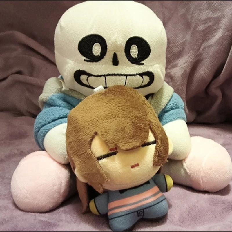 

Плюшевая игрушка Фриск из игры Undertale, 10 см, мягкая кукла, брелок-подвеска на рюкзак, кавайная кукла, подарки на день рождения и Рождество