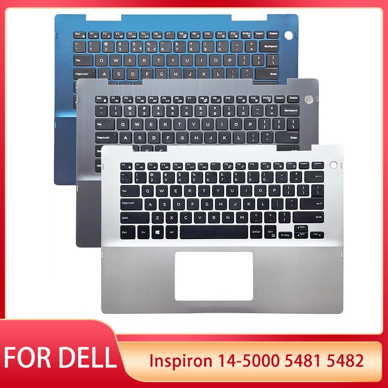 New For DELL Inspiron 14-5000 5481 5482 2-in-1 Laptop US CH CA UK Keyboard With Backlight Palmrest Upper Cover Case 041KVJ