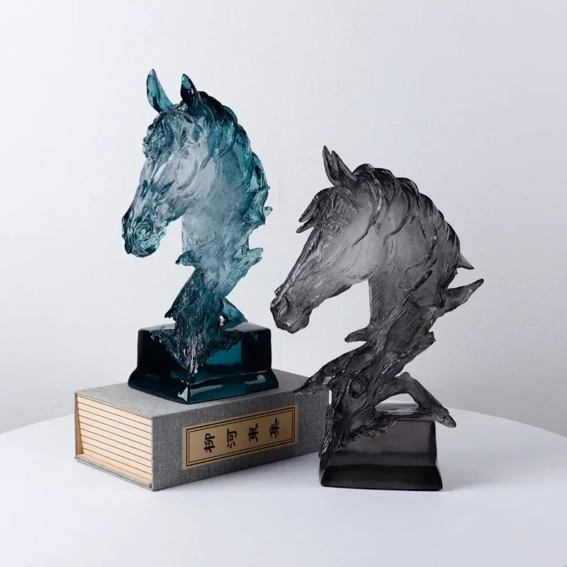For Aesthetic Horse Figurines Art Luxury Miniature Creative Ornaments Funny Modern Accessories Original Nordic Sculptures Home
