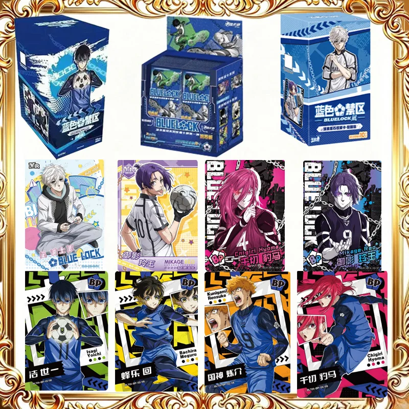 KAYOU Genuine Blue Lock Anime Collection Cards Isagi Yoichi Bachira Meguru Chigiri Hyoma Nagi Trading Cards Rare BP MR Foil Card