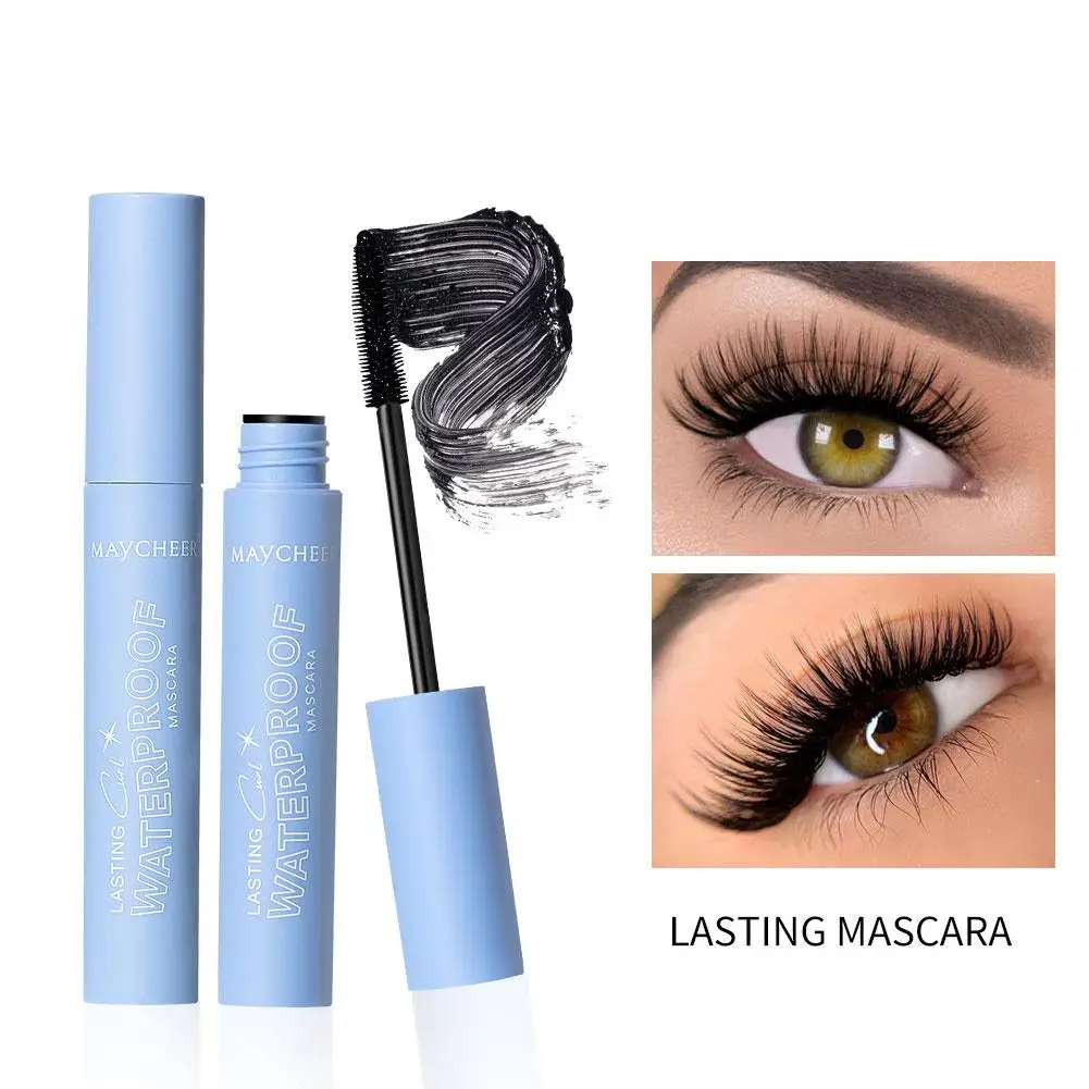 Mascara Eyelashes Lengthening Lashes Waterproof Long Natural Silky Lasting Lash Curling Thick Eyelashes Eye Makeup Mascara H8R4