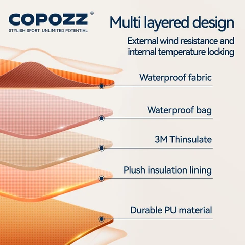 COPOZZ Утепленные лыжные перчатки 3M Thinsulate