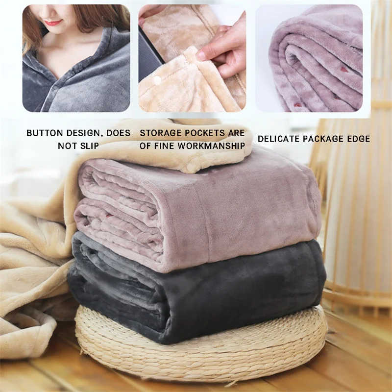 Winter USB Thicker Electric Heating Blanket 5V Electric Heating Shawl Washable Mattress Thermostat Electric Warm Heating Blanket