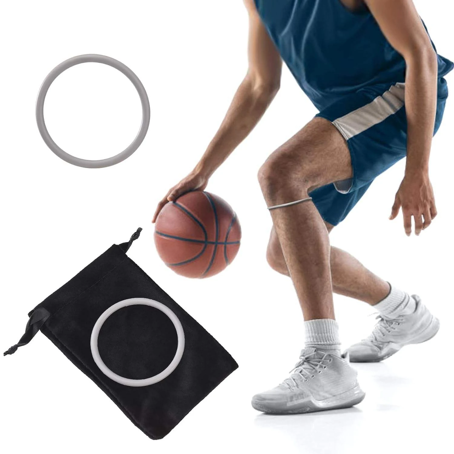 

Orthopedic Doctor Recommended Thin Patellar Band 360 Compression Patella Stabilizer Silicone Knee Ring for Sports Safety