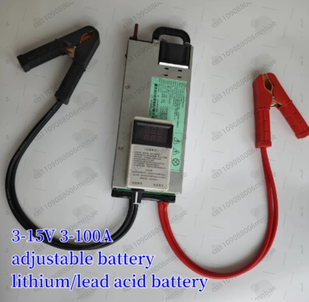 For LiFePO4 3-15v 100A Charger Rated 60A Continuous 110–240V AC Adjustable Output 3–15 V Adapter for LiFePO4 Batteries