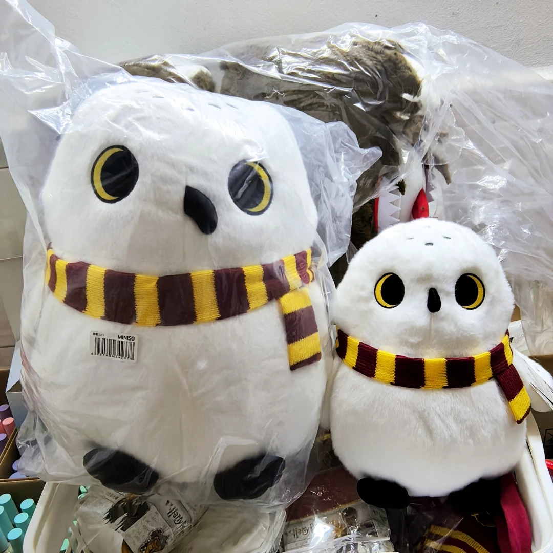 Miniso Harry Potter Owl Series Scarf Hedwig Action Figure Number 14  Number 10 Plush Doll Toys Gifts