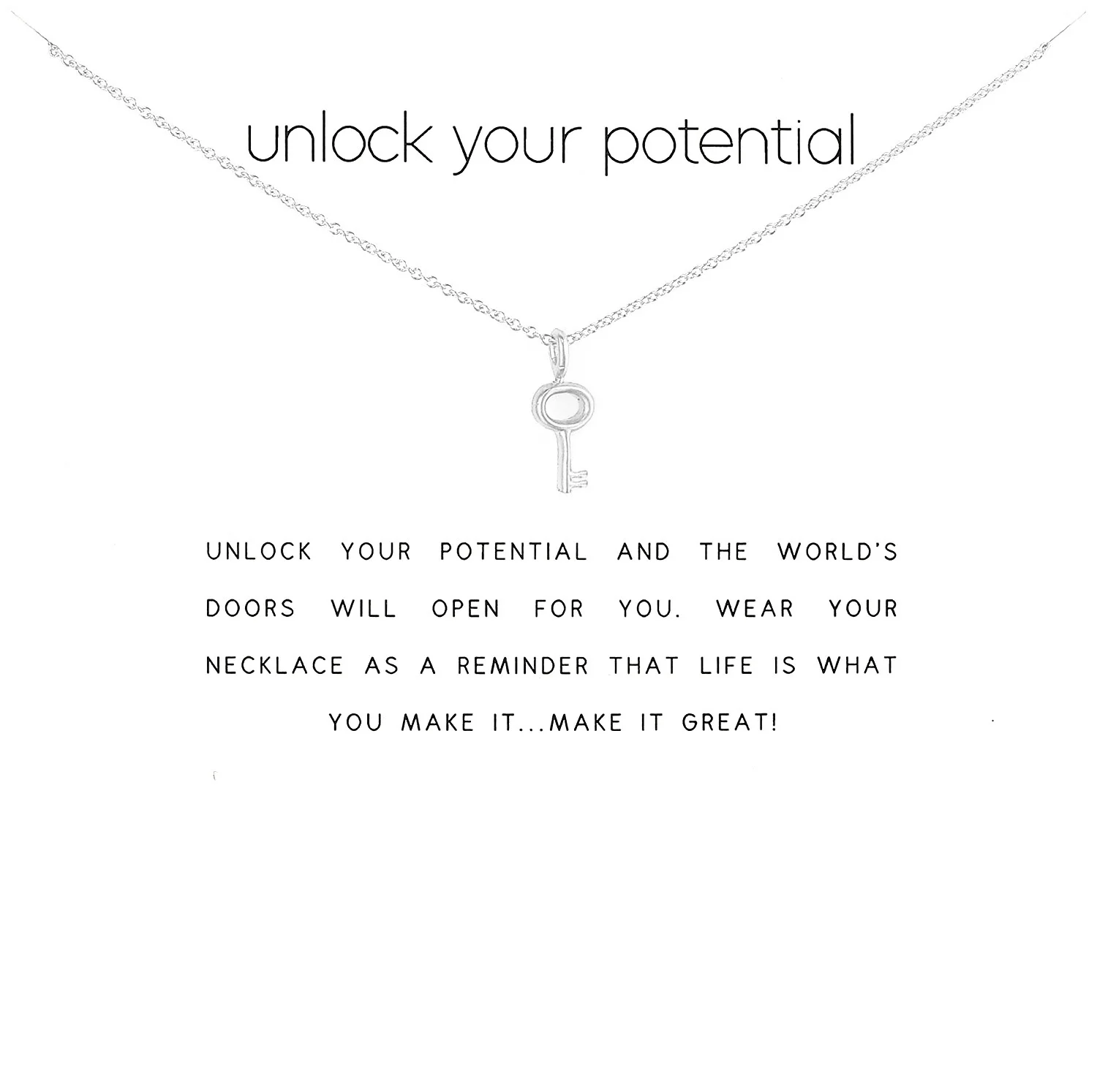 Fashion Hollow Love Unlock Golden Key Pendant Necklace New Confident Gift Box Wish Card Chain Clavicle Short Necklaces Jewelry