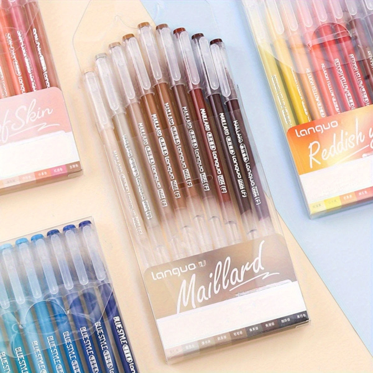 9pcsColor Gel Pen Set Kawaii Aesthetic Stationery Pretty Stationery Student Diary Pen Handbook Pen Color Markers School Supplies