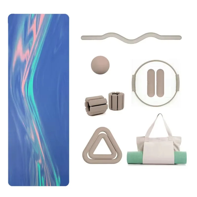 

Полноцветный коврик для йоги с кокосом, оптоволоконный коврик для упражнений, роскошный коврик для фитнеса высокой плотности, прочный для домашней студии, йоги, тренировок