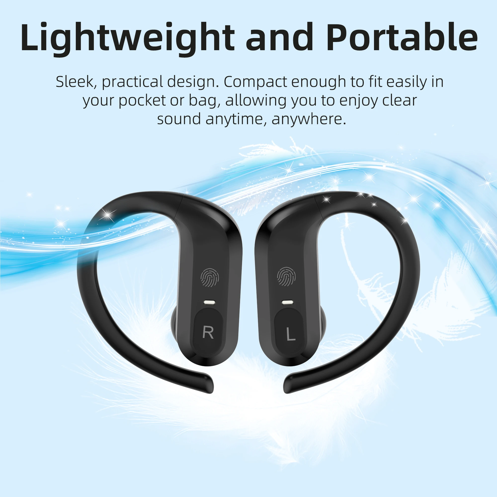 TingDJ مضخم السمع واضح الصوت وظيفة مكافحة فقدان ارتداء بدلة مريحة لخسارة السمع خفيفة إلى معتدلة EN-A21