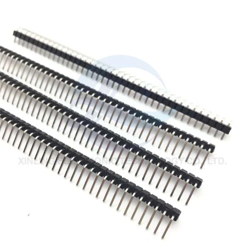 10 pz 1x 40 Pin 2.54mm ad angolo retto singola fila Pin Header maschio 90 gradi connettore ad ago