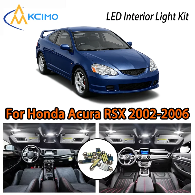 

High Quality LED Interior Lights For Honda Acura RSX 2002-2006, White Ice Blue Two Colors LED Lamp Kit