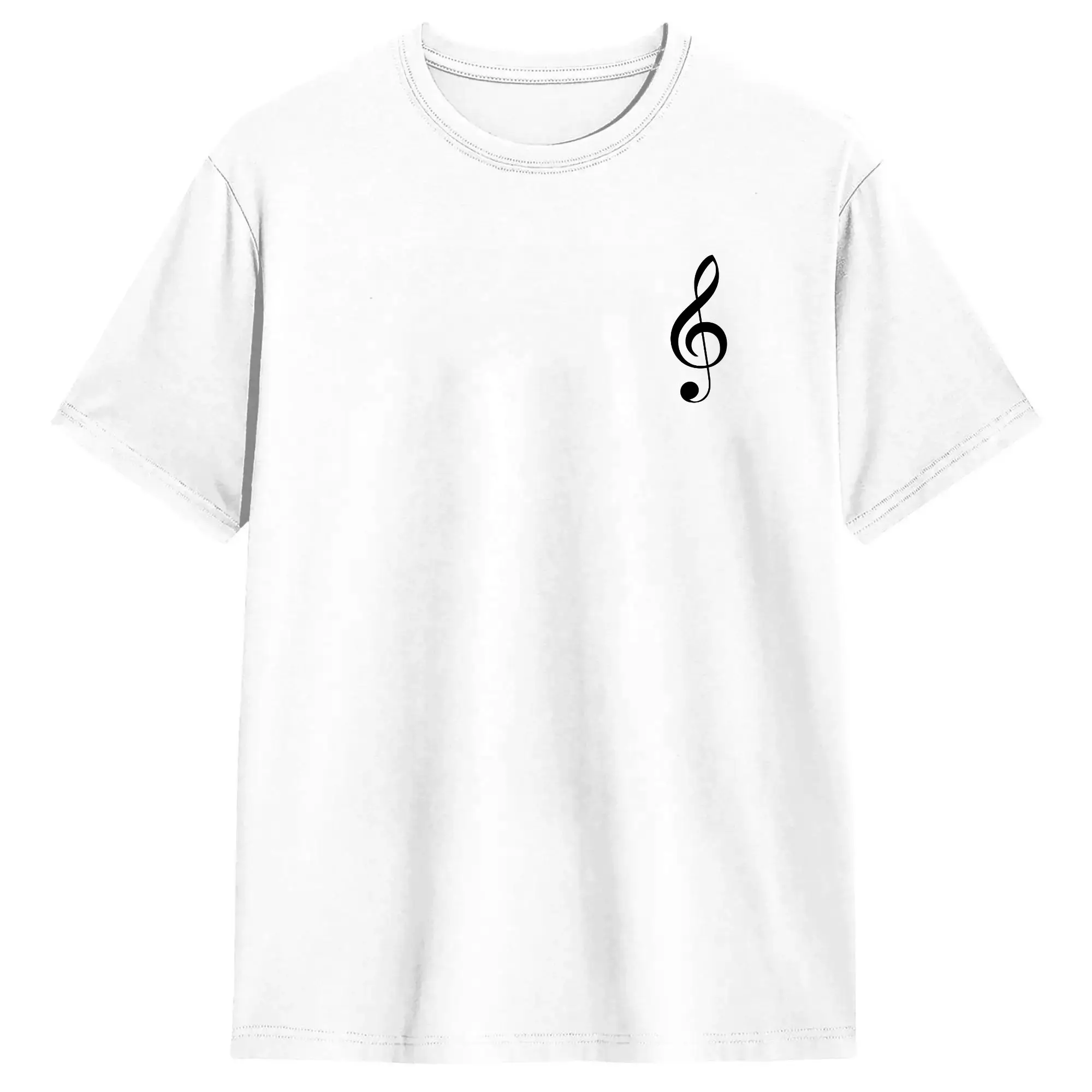 Vintage Minimalist Piano Key Treble Clef  T-Shirt for Men O Neck Cotton T Shirts  Short Sleeve Tee Shirt Gift Clothing