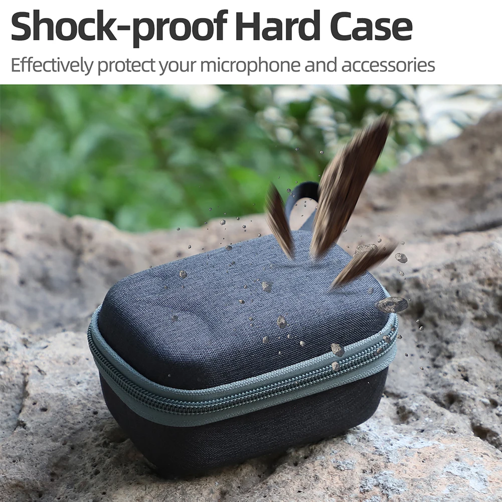 Caso de armazenamento de viagem ao ar livre microfone sem fio caixa de proteção portátil para dji microfone mini acessórios