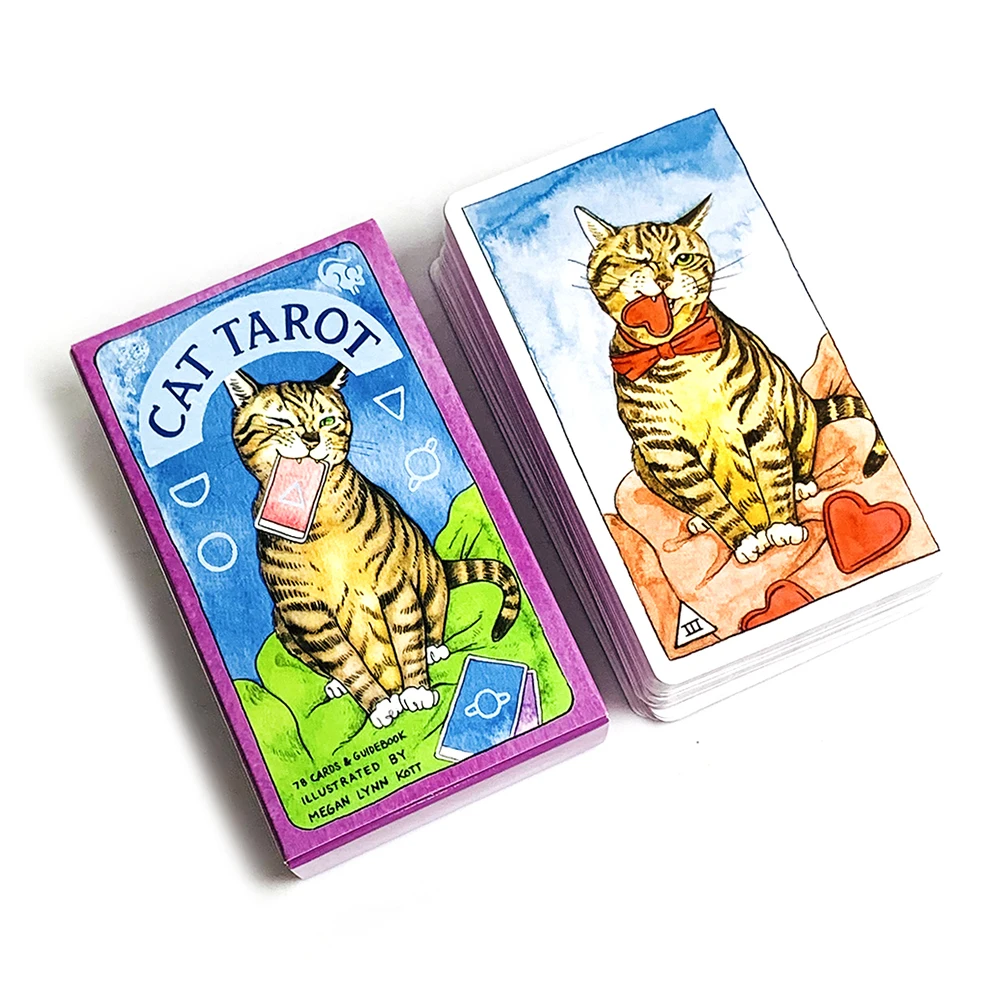 Board Game Oracle - Cat Tarot Cards 78 Cute Cat