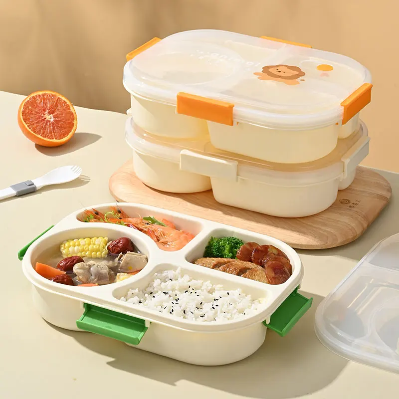 Separate Lunch Box Portable Bento Box Lunchbox Leakproof Food Container Microwave Oven Dinnerware for Kids School Adult Office