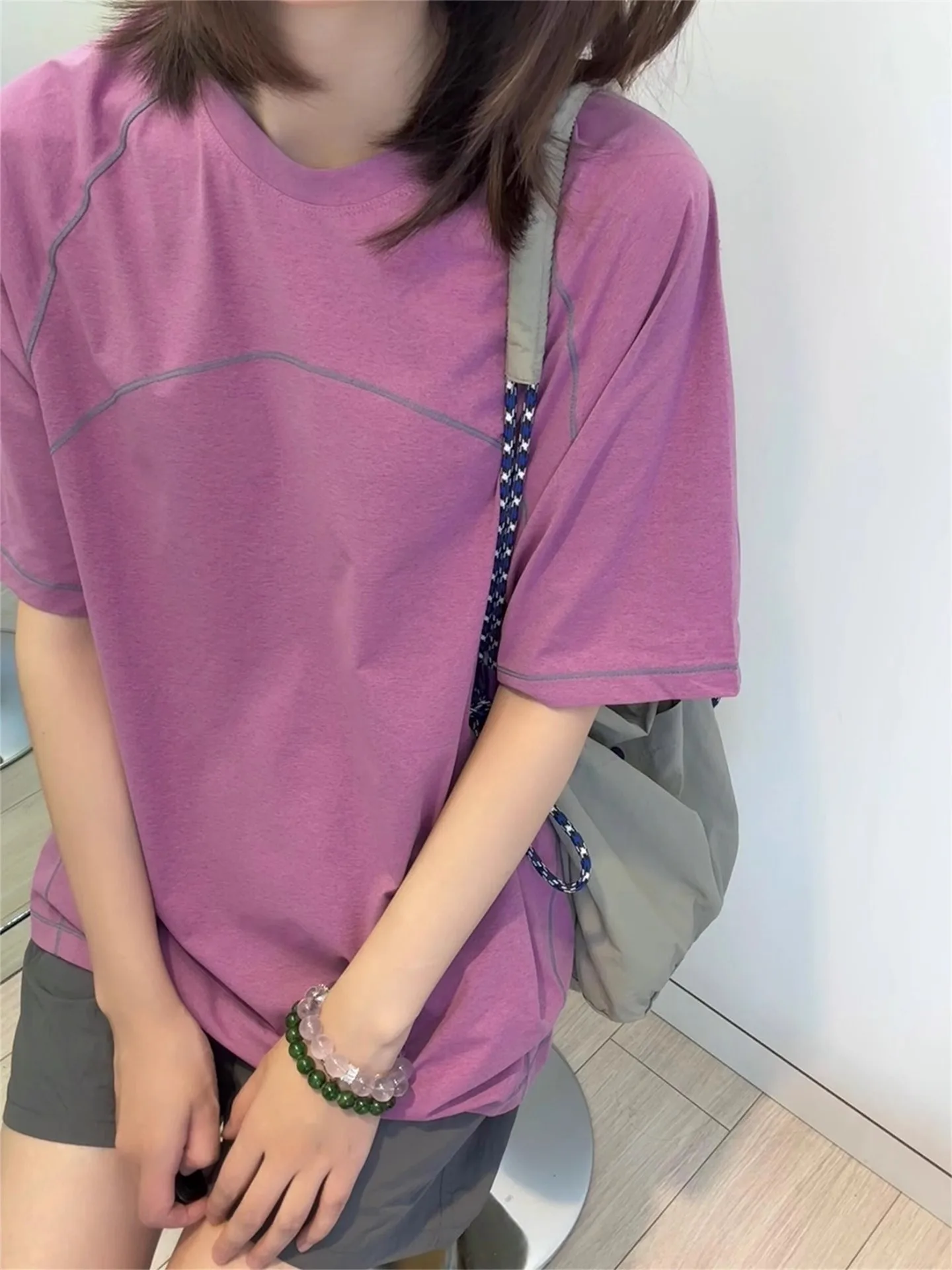 ラズベリーパープル 速乾 薄手 半袖 レディース Tシャツ 夏 アウトドア スポーツ ランニング 吸汗通気性 清涼感 サイクリング トレーニング ウェア