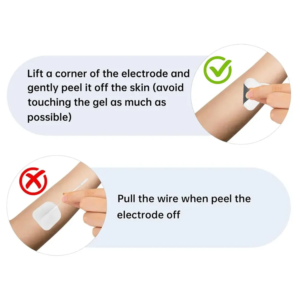 10個の自己接着性電極パッド,筋肉マッサージ,理学療法ツール,神経刺激装置,電極パッドアクセサリー