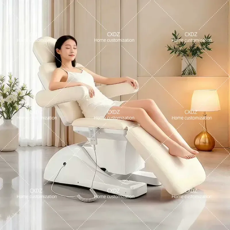 Electric Beauty Bed Treatment Chair for Tattoo Embroidery Ear Piercing Microblading Physiotherapy Salon Use