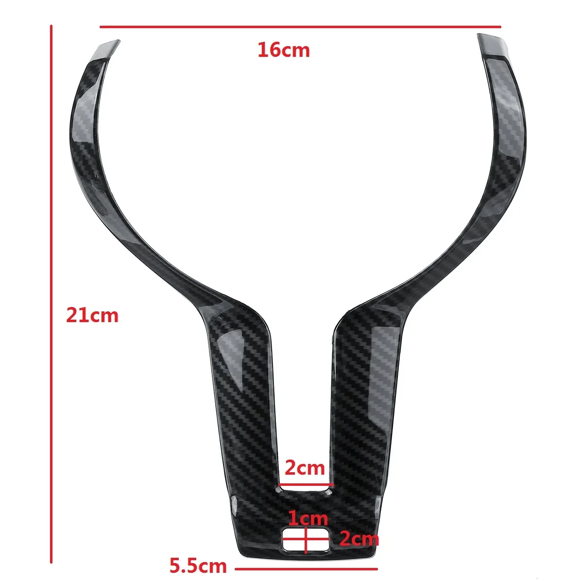 For BMW F20 F22 F21 F30 F32 F33 F36 F06 F12 F13 X5 F15 X6 F16 M-Sport Car Carbon Black Steering Wheel Trim