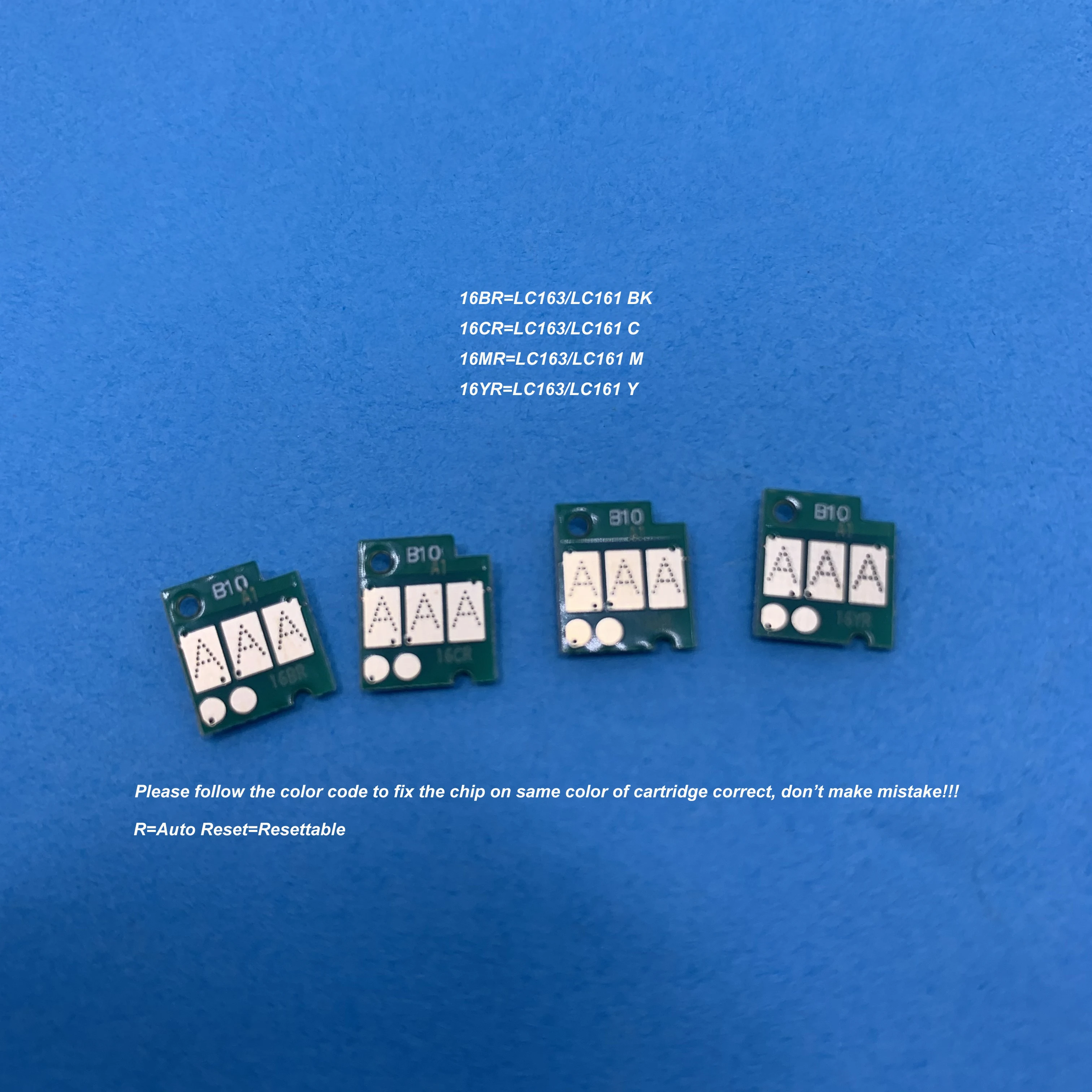 

Auto Reset Chip for LC163 LC161 for Brother MFC-J470DW MFC-J870DW MFC-J650DW MFC-J245 DCP-J152W/J552DW/J752DW (Asia-Pacific)