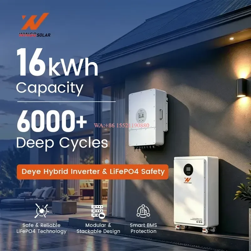 WMWMNU Off Grid Solar System 5kW 10kW 20kW Complete Solar Power Kit for Home Hybrid Solar System with Battery