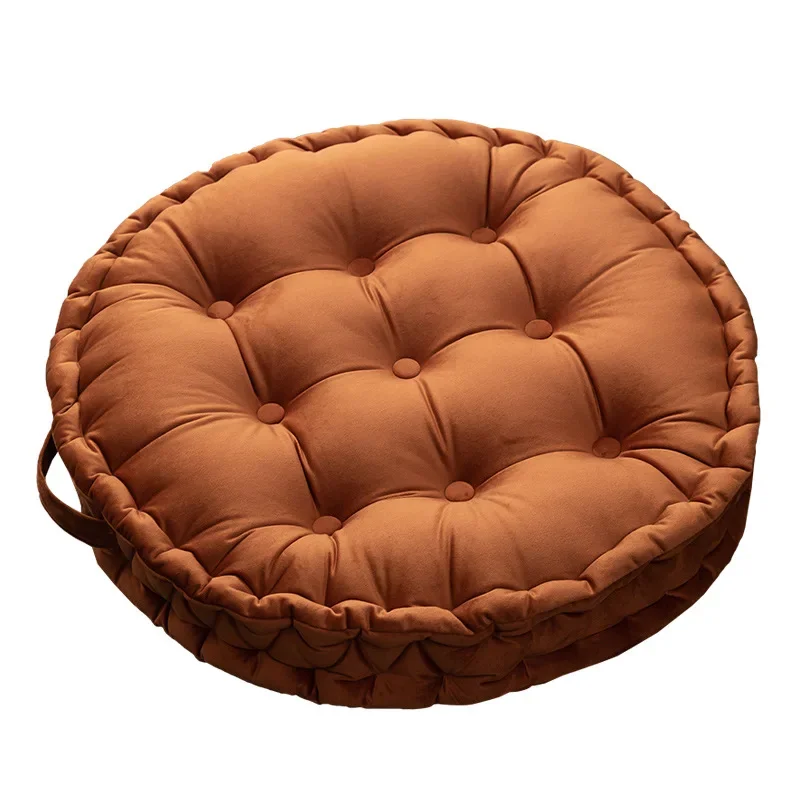 

Diameter 24" Round Floor Pillow with Handle Solid Thick Chair Cushion Super Soft Comfy Seat Cushion Meditation Cushion