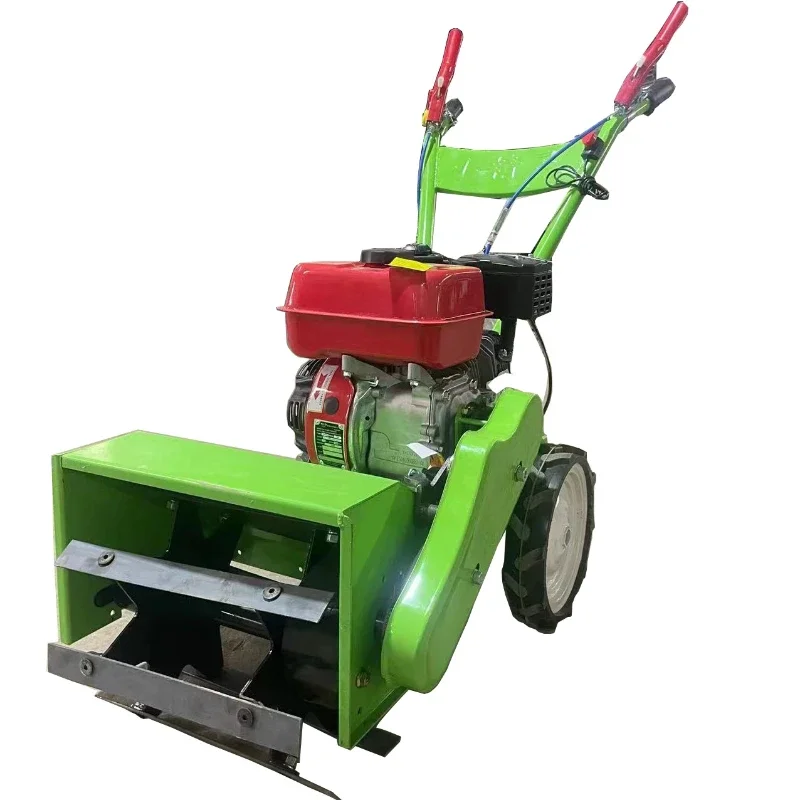 Land cultivator tillage machine agricultural mower grass cutter hand push lawn mower weeding machine Micro tiller for Ditching