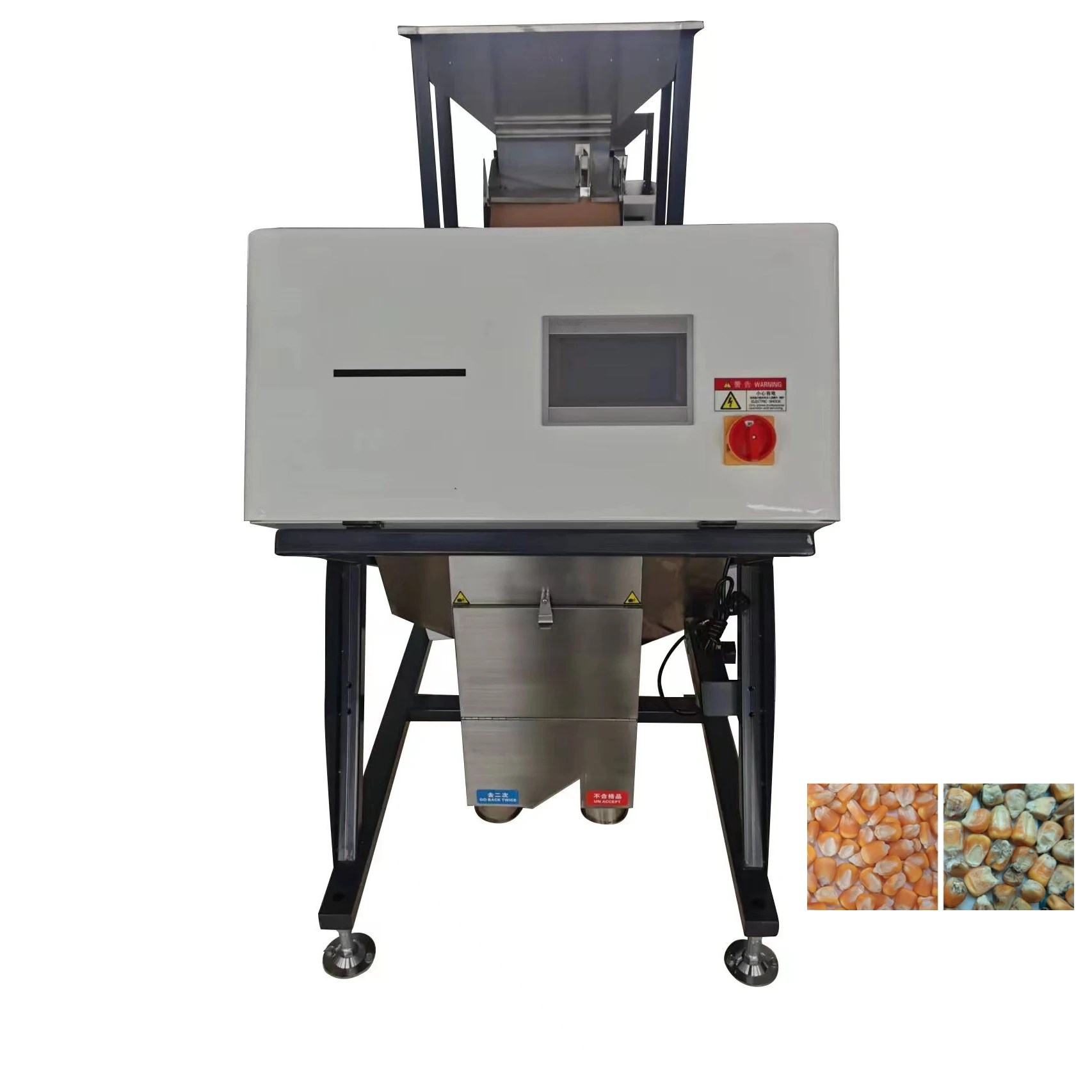 Color Sorter Coffee Beans Rice Garin Color Sorting Optical Cereal Color Sorter