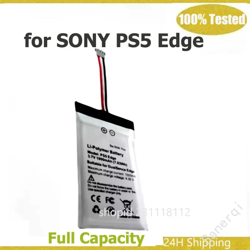 

Совершенно новый аккумулятор BAGP1001 для SONY PS5 Edge Playstation 5 Edge DualSense Edge Controller 1900 мАч НЕ для замены PS5