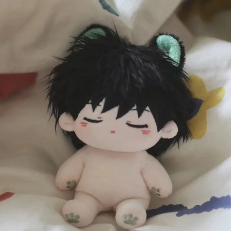 

20CM Anime Jujutsu Kaisen Fushiguro Megumi Stuffed Toys Student Plush Doll Adorable Delicacy Furry Ears Xmas Gift Cotton Doll
