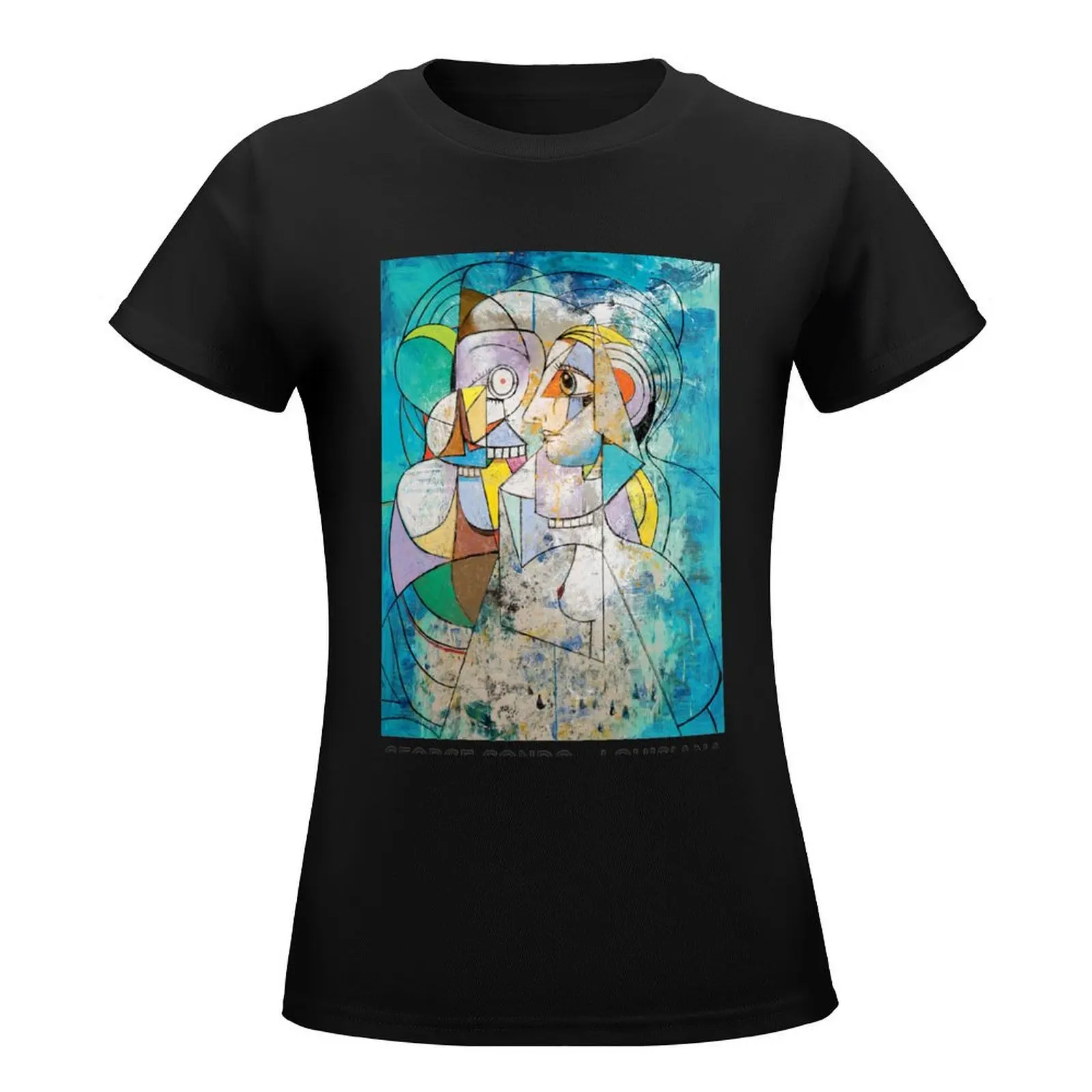 George Condo T-Shirt tees plus size tops customs design your own animal print shirt for girls clothes for Women