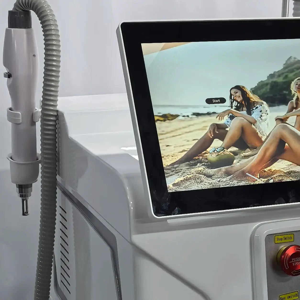 Depiladora Láser de Diodo Portátil de 808nm, Máquina de Depilación Permanente de Alta Potencia con Enfriamiento por Hielo para Uso en Casa y Salón, Cuerpo y Bikini
