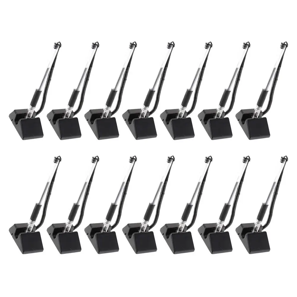 

20Pcs Exquisite Desktop Ballpoint Pen Sturdy Plastic Anti Theft Table Fixed Signature Pen for