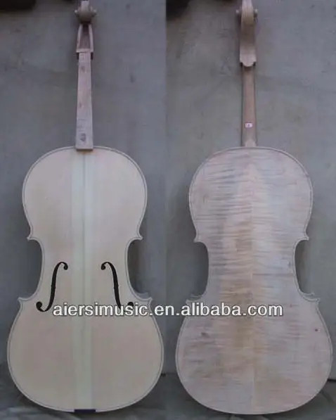Unfinished White Cello Professional Grade Italian Craft Customizable String Instrument Blank Cello Body For DIY Processing