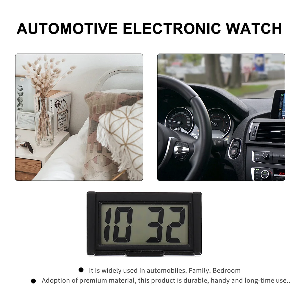 

Car Mini Digital Electronic Clock Clear Screen Auto Dashboard Time Display Vehicle Clock for Vehicle Dashboard