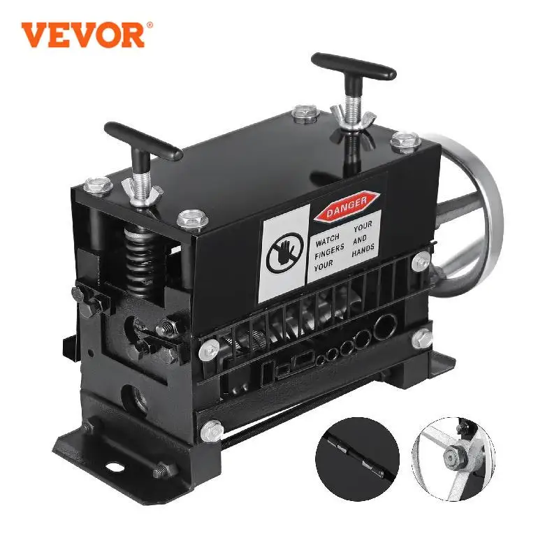 VEVOR Manual Wire Stripping Machine Hand Cranked Wire Stripper 1-20mm 1.5-38mm 1-40mm for Stripping Cable Scrap Copper Recycle