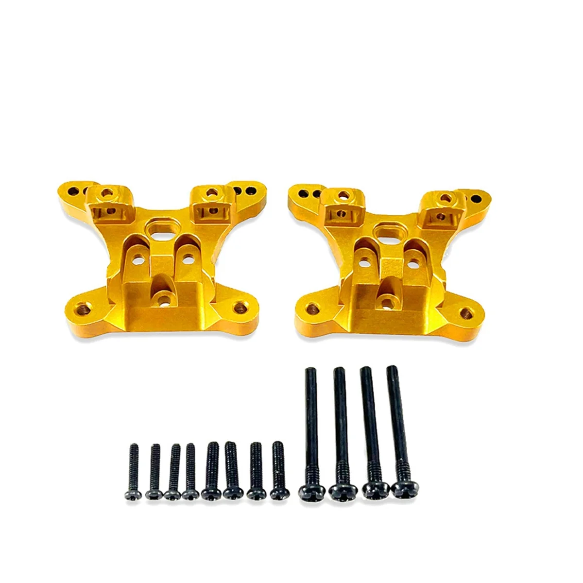 Aluminium Alloy Front and Rear Universal Shockmount for SCY1/16 16101 16102 16103 16101PRO RC Car Upgrade Parts Gold