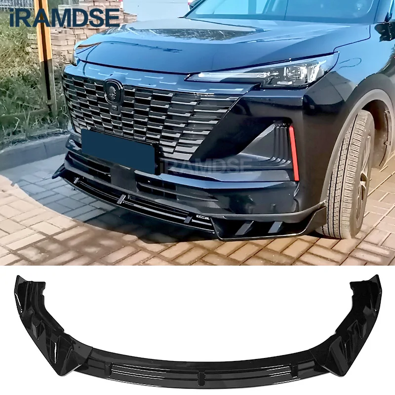 Splitter for CHANGAN CS55 Plus Rear Diffuser Front Bumper Spoiler 2022 2023 Second Generation Skirts Lip Body Kit Accessories