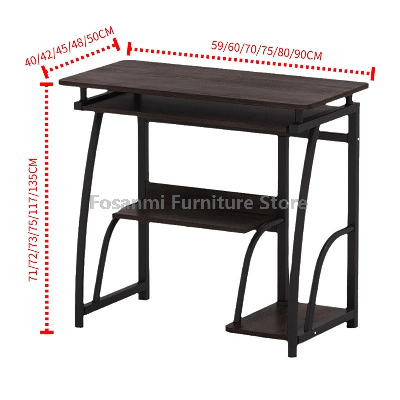 Современный стол для домашнего офиса с полкой. Прочный прочный компьютерный стол для компактного небольшого пространства. Игровая учеба. Широкие настольные столы для ПК.
